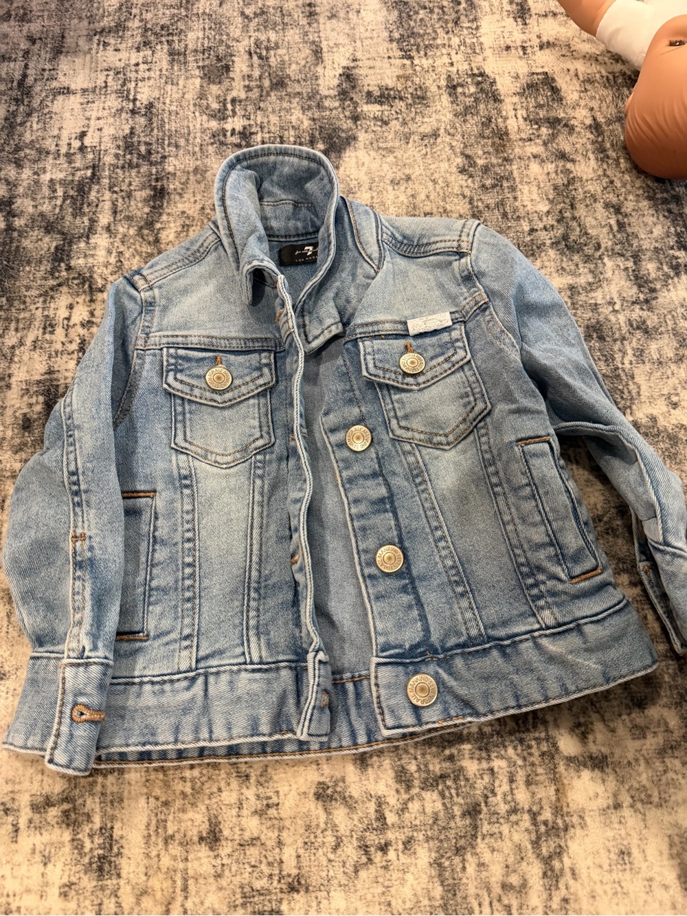 7 For All Mankind Light Blue Kids Denim Jacket